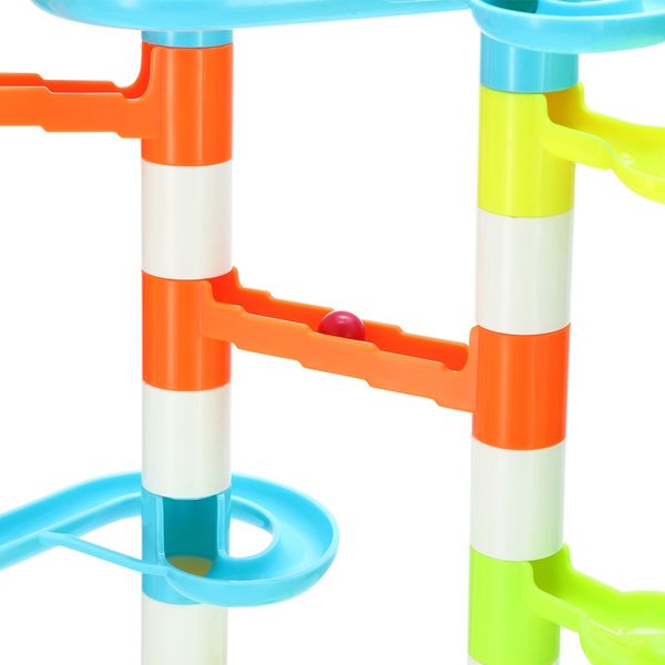 DIY Marble Run Race Maze Game Marble Coater Track Toy Set 51cm Tall