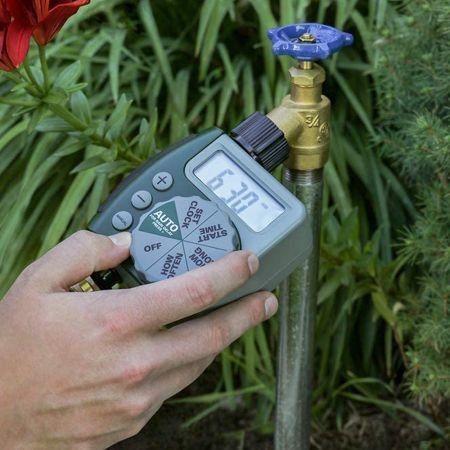 Single-Outlet Hose Watering Timer, 1, Green
