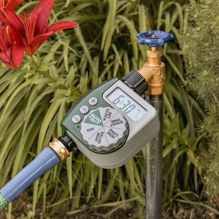 Single-Outlet Hose Watering Timer, 1, Green