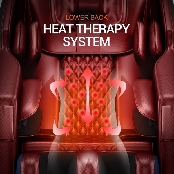 HOMASA Red Full Body Massage Chair Zero Gravity Recliner