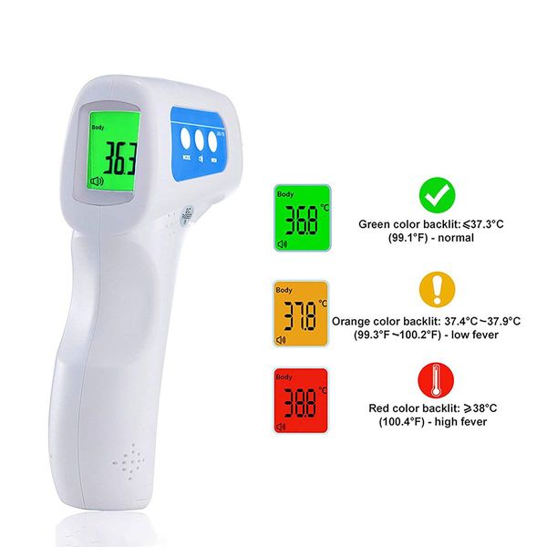 Non-Contact Digital Forehead Infrared Thermometer with LCD Screen Display ARTG No: 334643