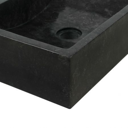 Sink 45x30x12 cm Marble Black