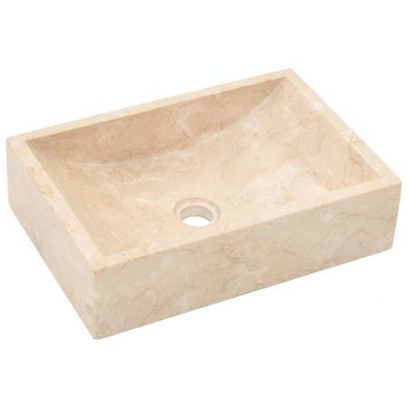 Sink 45x30x12 cm Marble Cream