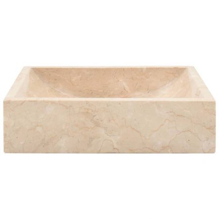 Sink 45x30x12 cm Marble Cream