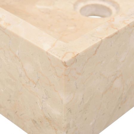 Sink 45x30x12 cm Marble Cream