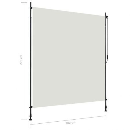 Outdoor Roller Blind 200x270 cm Cream