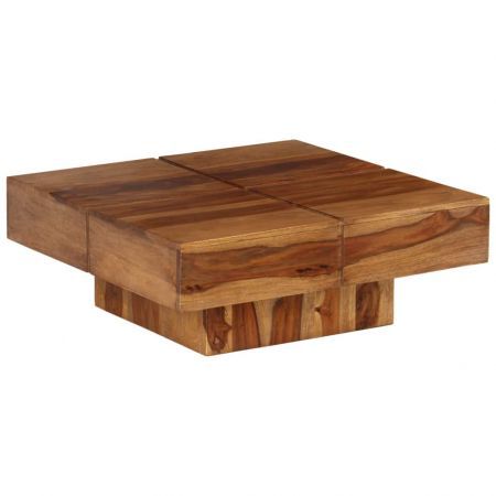 Coffee Table Solid Sheesham Wood 80x80x30 cm