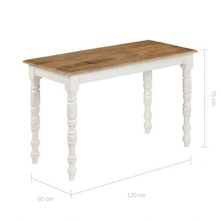 Dining Table 120x60x76 cm Solid Mango Wood