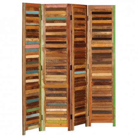 Room Divider Solid Reclaimed Wood 170 cm