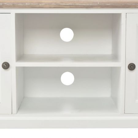 TV Cabinet White 120x30x40 cm Wood