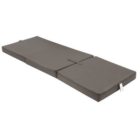 Trifold Foam Mattress 190 x 70 x 9 cm Grey