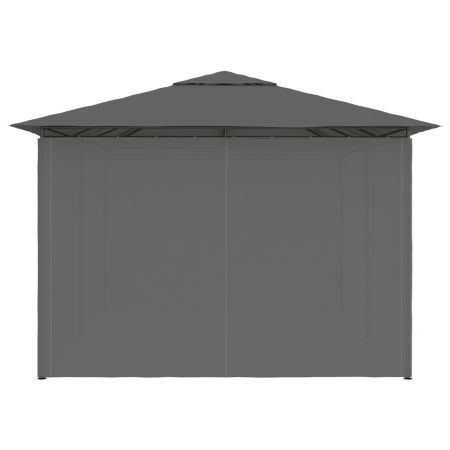 Garden Marquee with Curtains 4x3 m Anthracite