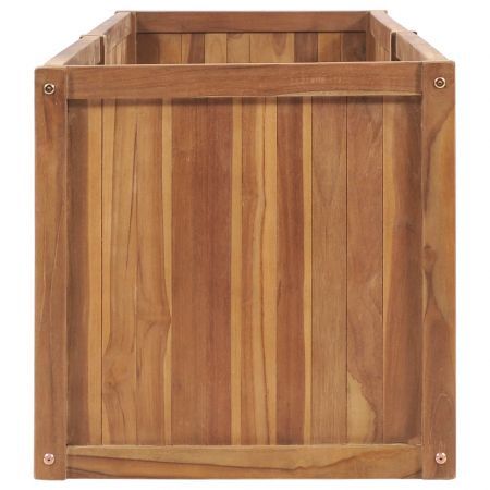 Garden Planter 200x50x50 cm Solid Teak Wood