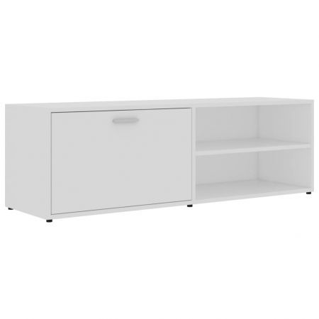 TV Cabinet White 120x34x37 cm Chipboard