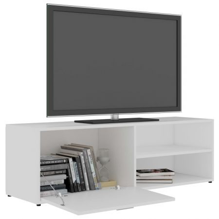 TV Cabinet White 120x34x37 cm Chipboard