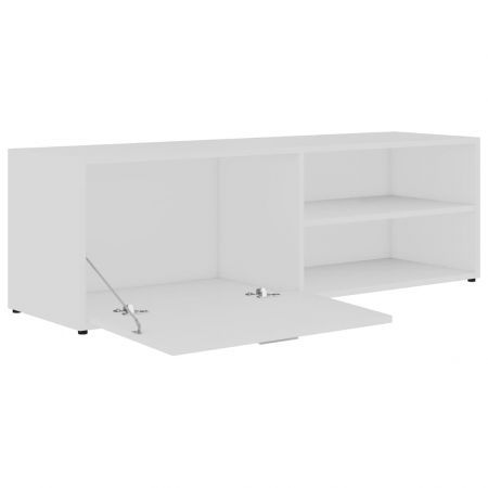 TV Cabinet White 120x34x37 cm Chipboard