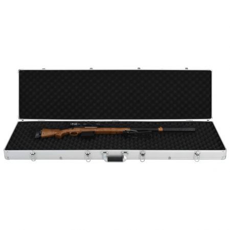 Gun Case Silver 134x35x12 cm Aluminium