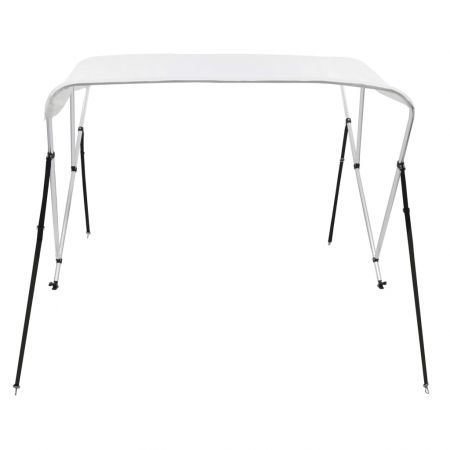 3 Bow Bimini Top White 183x140x140 cm