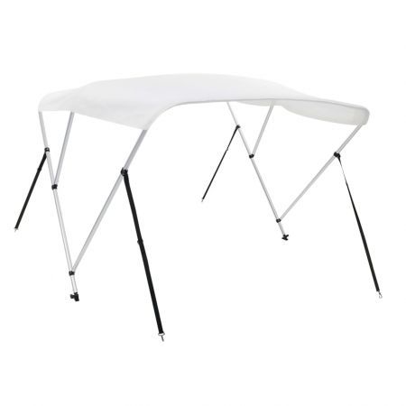 3 Bow Bimini Top White 183x140x140 cm