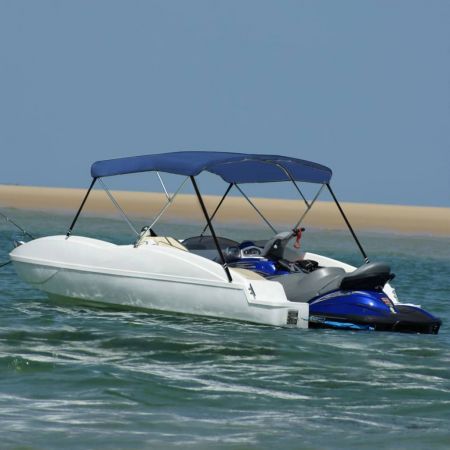 3 Bow Bimini Top Blue 183x196x140 cm