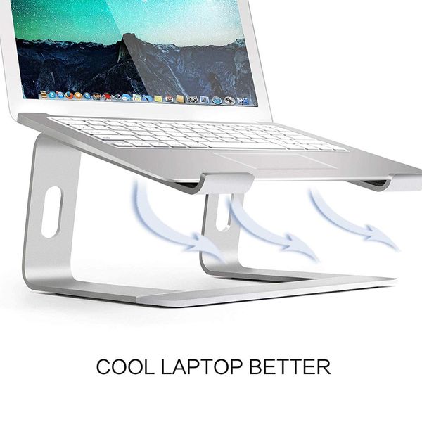 Laptop Stand, Aluminum Computer Riser, Ergonomic Laptops Elevator for Desk