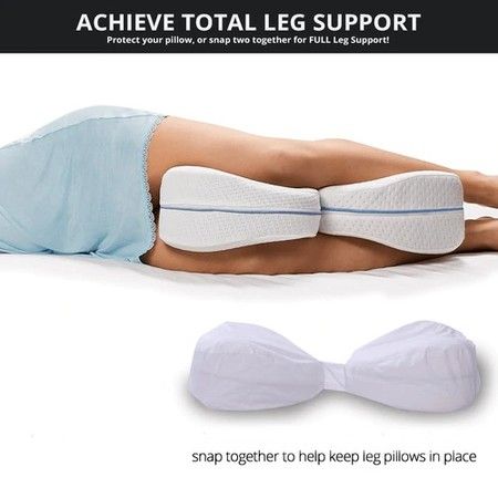 Leg Knee Foam Support Pillow Soothing Pain Relief for Sciatica, Back, Hips, Knees, Joints & Pregnancy