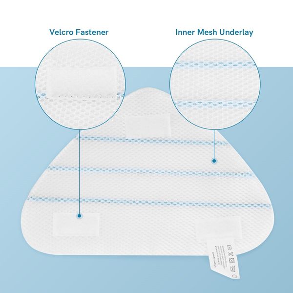 Maxkon 5 Pack Replacement Washable Microfiber Steam Mop Pads for 13-in-1 Steam Mop