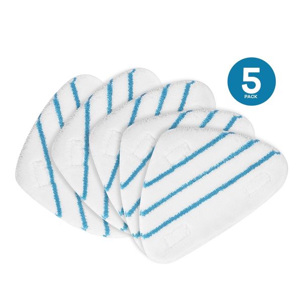 Maxkon 5 Pack Replacement Washable Microfiber Steam Mop Pads for 13-in-1 Steam Mop