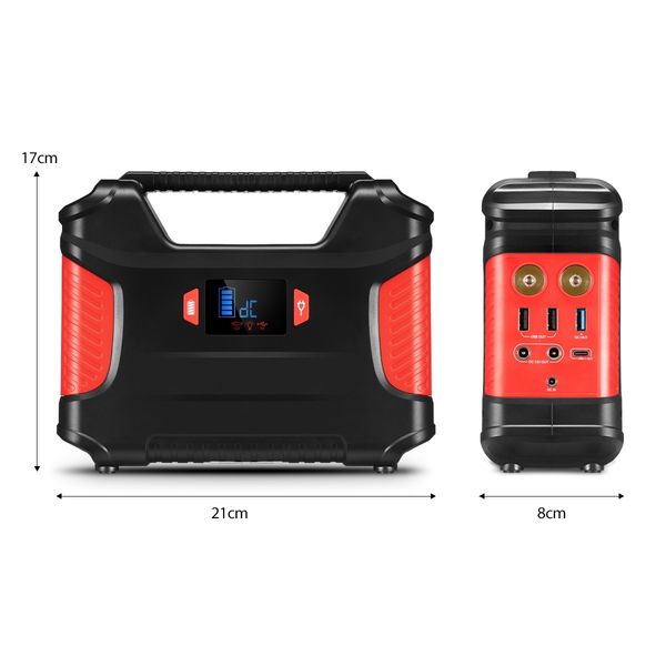 Portable 66900mAh 248WH Power Station 100W Solar Generator Battery Backup