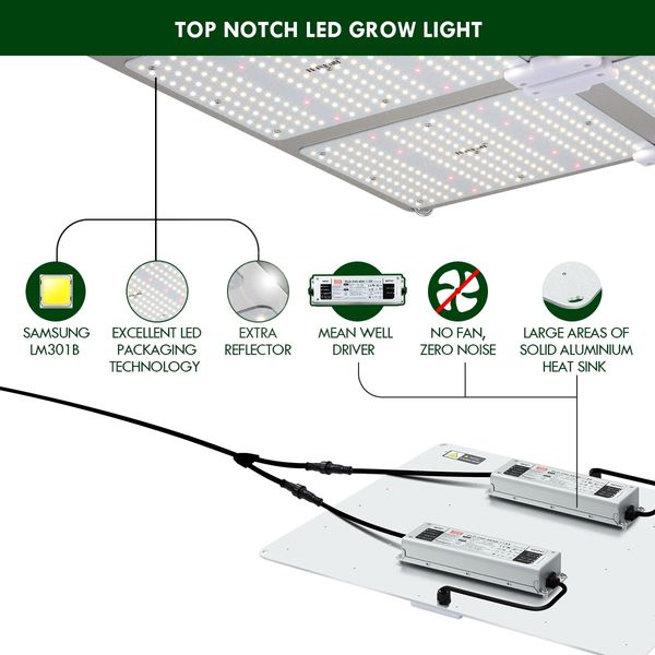 4000W Full Spectrum LED Plant Grow Light Samsung LM301B Growing Lamp