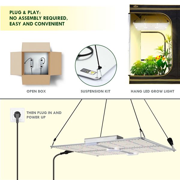 4000W Full Spectrum LED Plant Grow Light Samsung LM301B Growing Lamp