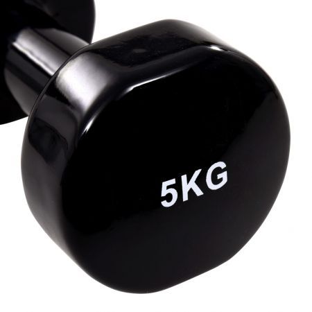 Dumbbell 2 pcs 10 kg Cast Iron Black