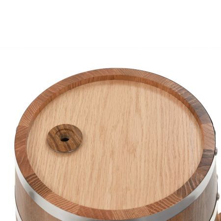 Wine Barrel with Tap Solid Oak Wood 12 L