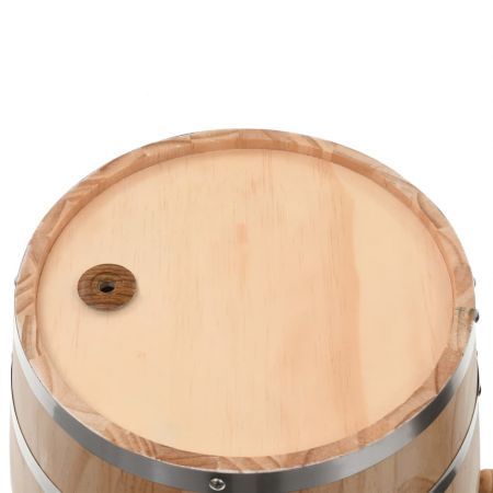 Wine Barrel with Tap Solid Pinewood 35 L