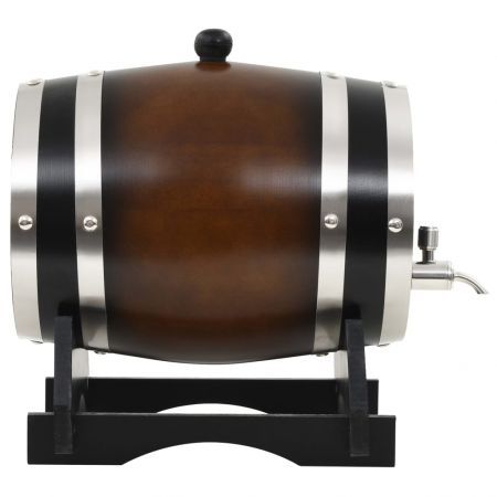 Wine Barrel with Tap Solid Pinewood 6 L