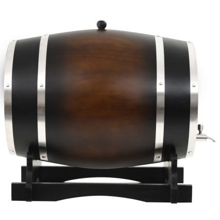 Wine Barrel with Tap Solid Pinewood 35 L