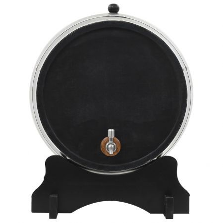 Wine Barrel with Tap Solid Pinewood 35 L