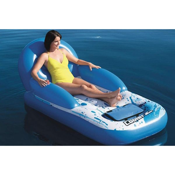 Bestway Inflatable Lazy Cooler Lounge With Backrest Pool Raft Float