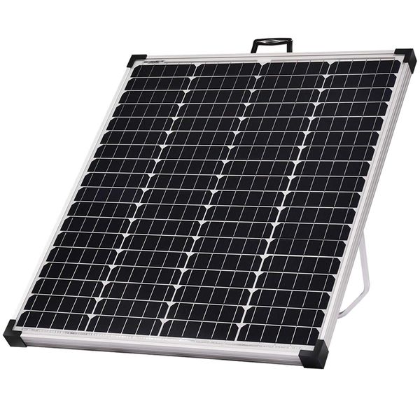 12V 120W Solar Panel Kit with Support Leg Mono Power Camping Charge USB