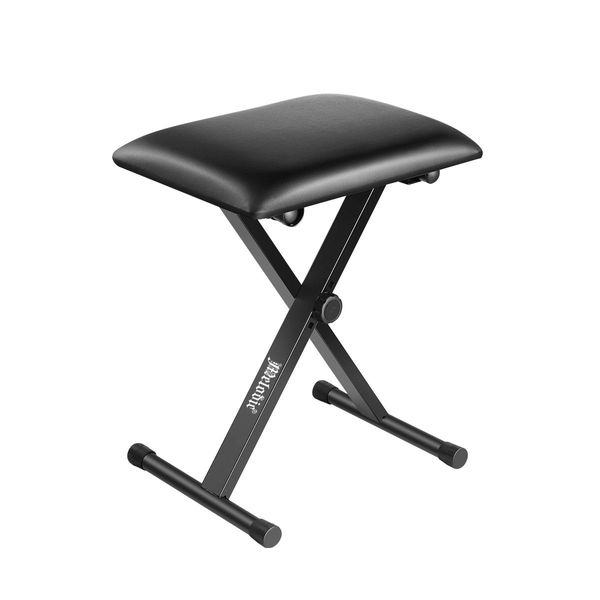 Melodic Adjustable Keyboard Stand Portable Piano Stool X-Shaped Bench Seat Set 