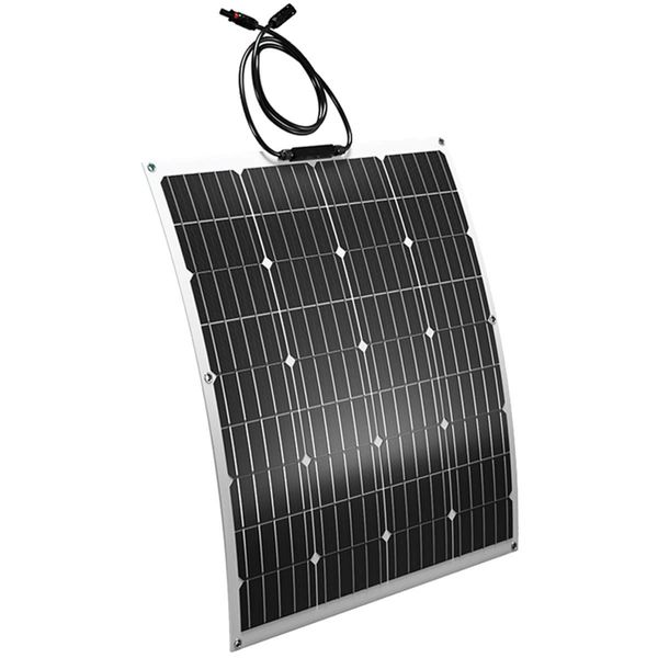 12V 120W Flexible Solar Panel Kit Mono Power Camping Battery Charge USB