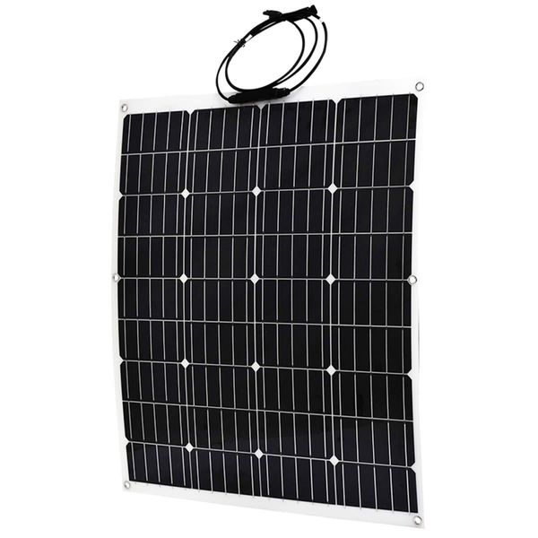 12V 120W Flexible Solar Panel Kit Mono Power Camping Battery Charge USB