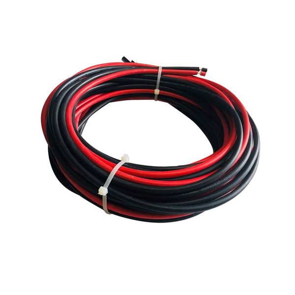 2Pcs 10M Black+Red Solar Panel Extension Cable Wire MC4 Connector