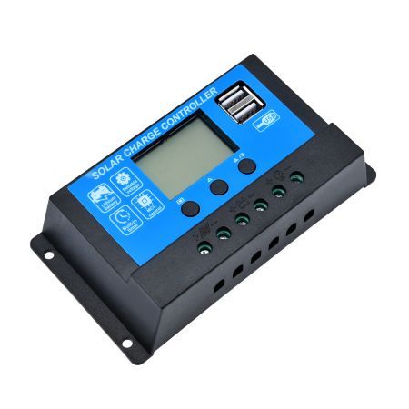 12V/24V Solar Panel Battery Regulator Charge Controller 20A PWM LCD USB