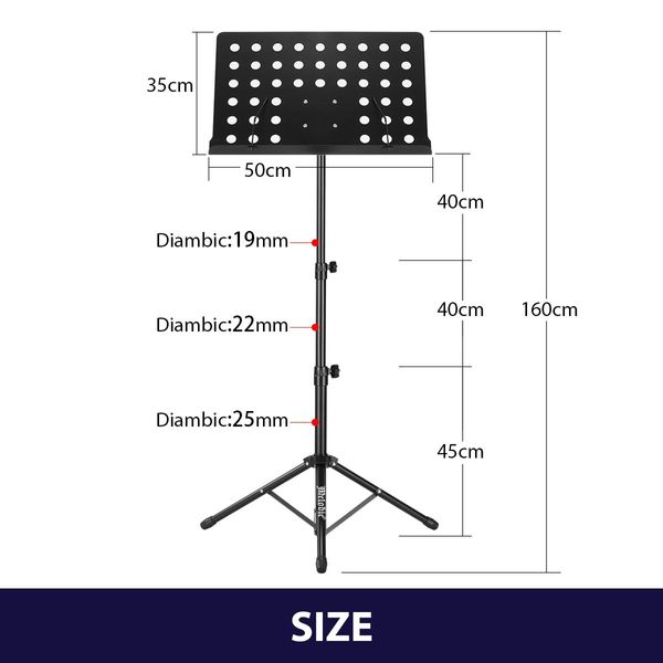 Melodic Folding Music Sheet Stand with Rubber Feet