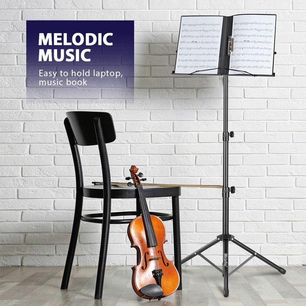 Melodic Folding Music Sheet Stand with Rubber Feet