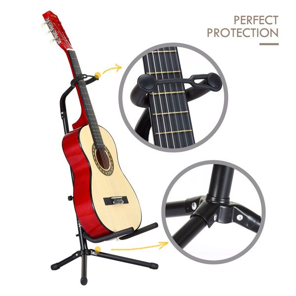 Guitar Stand Universal Tripod Guitar Holder Folding Neck Melodic