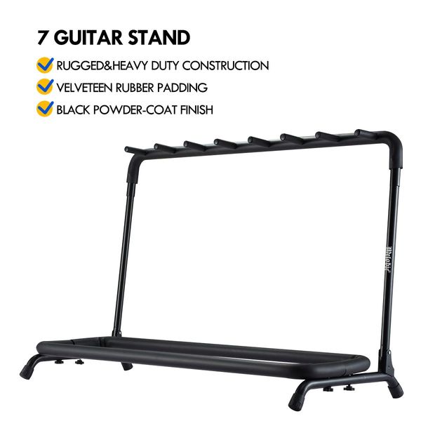 Guitar Stand Melodic 7 Rack Universal Multi Guitar Rack Black