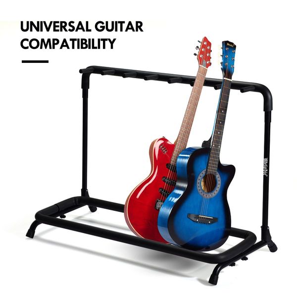 Guitar Stand Melodic 7 Rack Universal Multi Guitar Rack Black