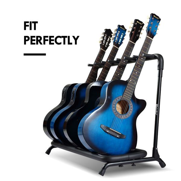 Guitar Stand Melodic 7 Rack Universal Multi Guitar Rack Black